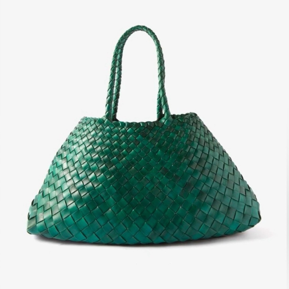 Dragon Diffusion Green Small Santa Croce Bag